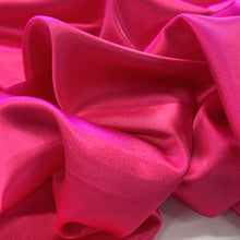 Load image into Gallery viewer, Lightweight Polyester Satin - Hot Pink