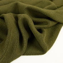 Load image into Gallery viewer, Heavy Cotton Loop Back Sweatshirt Knit 400gsm - Khaki
