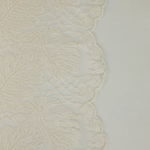 Load image into Gallery viewer, Embroidered Monstera Lace Designer End – Anise Vintage Cream