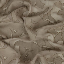 Load image into Gallery viewer, Silk Viscose Designer End – Apollo Warm Beige Floral Burnout