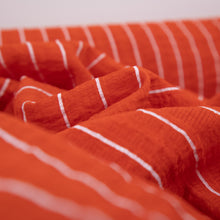 Load image into Gallery viewer, Hurdle Cotton Nylon Stripe Shirting - Orange