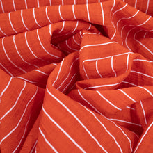 Load image into Gallery viewer, Hurdle Cotton Nylon Stripe Shirting - Orange