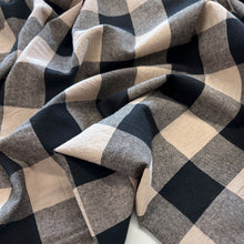 Load image into Gallery viewer, Big Scale Yarn Dyed Gingham Cotton - Black