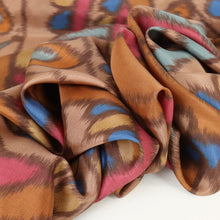 Load image into Gallery viewer, Silk Habotai Designer End – Brooklyn Tribal Abstract