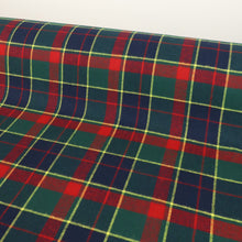 Load image into Gallery viewer, Brushed Cotton Plaid Deadstock - Green Tartan