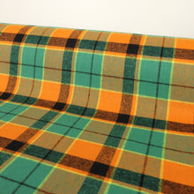 Load image into Gallery viewer, Brushed Cotton Plaid Deadstock - Orange Tartan