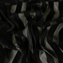 Load image into Gallery viewer, Velvet Window Stripe Deadstock - Night Watch Black