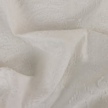 Load image into Gallery viewer, Embroidered Clipped Designer End – Ceci White