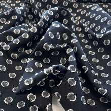 Load image into Gallery viewer, Linen Cotton Clipped Spot Jacquard - Black