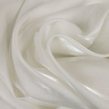 Load image into Gallery viewer, Conga Iridescent Crepe Deadstock - White