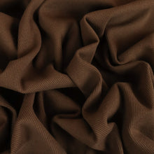 Load image into Gallery viewer, Cotton Elastane 2x2 Ribbing - Chocolate