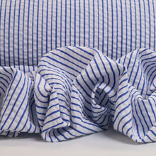 Load image into Gallery viewer, Cotton Lurex Seersucker Stripe Deadstock - Blue