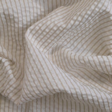 Load image into Gallery viewer, Cotton Lurex Seersucker Stripe Deadstock - Natural