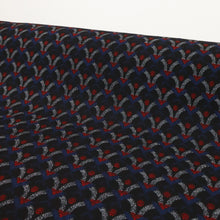 Load image into Gallery viewer, Textured Polyester Crepe Print - Morse Code