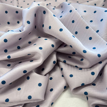 Load image into Gallery viewer, Printed Dot Satin Deadstock - Silver & Steel