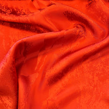 Load image into Gallery viewer, Viscose Jacquard Deluxe Satin - Orange