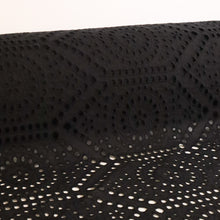 Load image into Gallery viewer, Embroidered Cotton with Scalloped Edge Designer End – Black