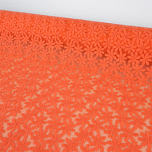 Load image into Gallery viewer, Embroidered Lace Organza Designer End – Neci Tangerine (Sold Out)