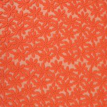 Load image into Gallery viewer, Embroidered Lace Organza Designer End – Neci Tangerine (Sold Out)