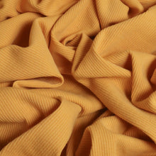 Load image into Gallery viewer, 250gsm Cotton Spandex Rib Knit - Mustard (Last Chance)