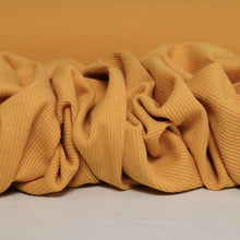 Load image into Gallery viewer, 250gsm Cotton Spandex Rib Knit - Mustard (Last Chance)