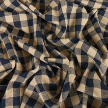 Load image into Gallery viewer, Yarn Dyed Washed Cotton Gingham - Navy
