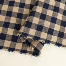 Load image into Gallery viewer, Yarn Dyed Washed Cotton Gingham - Navy