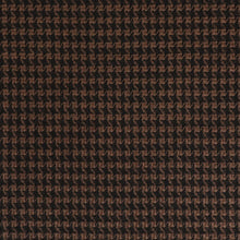 Load image into Gallery viewer, Italian 100% Wool Houndstooth Suiting Deadstock - Espresso & Black