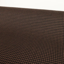 Load image into Gallery viewer, Italian 100% Wool Houndstooth Suiting Deadstock - Espresso & Black