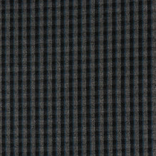Load image into Gallery viewer, Italian Midweight Stretch Plaid Viscose Blend - Black, Grey & Mallard