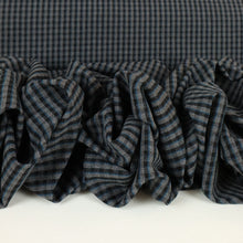 Load image into Gallery viewer, Italian Midweight Stretch Plaid Viscose Blend - Black, Grey & Mallard