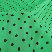 Load image into Gallery viewer, Lightweight Silk Cotton Print Deadstock - Spotty Emerald