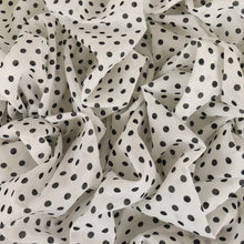 Load image into Gallery viewer, Lightweight Silk Cotton Print Deadstock - Spotty White