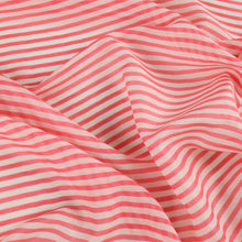 Load image into Gallery viewer, Lightweight Silk Cotton Print Deadstock - Carnival Pink Stripe