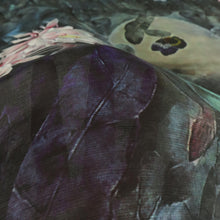 Load image into Gallery viewer, Lightweight Silk Linen Slub Print Deadstock - Enchanted Lily