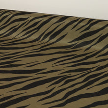 Load image into Gallery viewer, Lightweight Silk Cotton Print Deadstock - Exotic Khaki Black