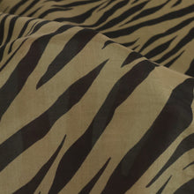 Load image into Gallery viewer, Lightweight Silk Cotton Print Deadstock - Exotic Khaki Black