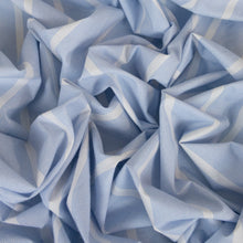 Load image into Gallery viewer, Cotton Stripe Print Deadstock - Cornflower White