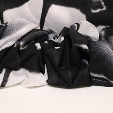 Load image into Gallery viewer, Printed Mesh Deadstock - Black & White Abstract