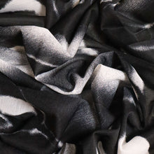 Load image into Gallery viewer, Printed Mesh Deadstock - Black & White Abstract