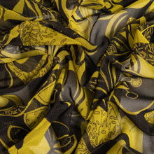 Load image into Gallery viewer, Printed Mesh Deadstock - Chartreuse Abstract