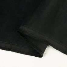 Load image into Gallery viewer, 21 Wale Stretch Cotton Corduroy Designer Ends Deadstock - Black