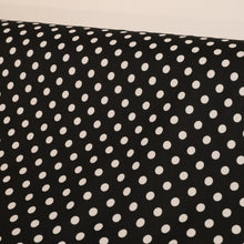 Load image into Gallery viewer, Polka Dot Scuba Stretch Knit - Black & White
