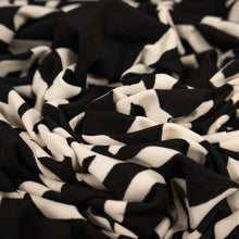 Load image into Gallery viewer, Printed Stretch Knit Deadstock - Abstract Black & White