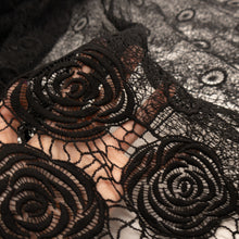 Load image into Gallery viewer, Briar Rose Floral Guipure Lace Deadstock - Black