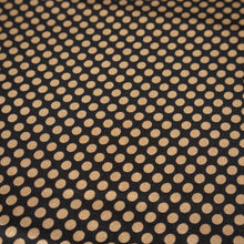Load image into Gallery viewer, Polka Dot Printed Satin Deadstock - Choc & Tan