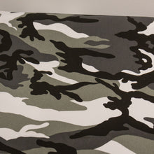Load image into Gallery viewer, Printed Cotton Heavy Canvas Deadstock - Grey & Black