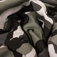 Load image into Gallery viewer, Printed Cotton Heavy Canvas Deadstock - Grey & Black
