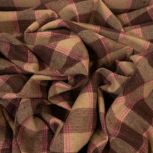 Load image into Gallery viewer, Brushed Cotton Plaid Deadstock 155gsm - Neapolitan