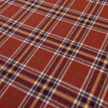 Load image into Gallery viewer, Brushed Cotton Plaid Deadstock - Paprika & White